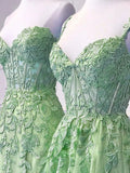 Sexy Mermaid Sweetheart Mint Green Tulle Lace Prom Dresses Party Evening Dress HZ1024