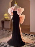 Sexy Mermaid Long Pink Prom Dress HZ1024