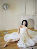 Vintage Ball Gown Off The Shoulder White Wedding Dress With Short Sleeves HZ1024