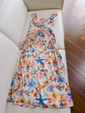 Sexy Sheath Sleeveless Floral Long Prom Dress HZ1024