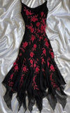 Vintage Sheath Spaghetti Straps Black Long Prom Dress Evening Dresses With Beads HZ1024