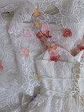 Pretty A Line Spaghetti Straps White Lace Long Length Prom Dress Evening Dresses HZ1024