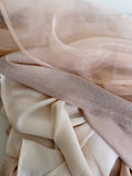 Pretty A Line Strapless Champagne Tulle Homecoming Dresses Birthday Outfits With Ruffles HZ1024