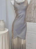 Simple Sheath Scoop Ombre Grape Long Prom Dress Formal Dresses With Ruffles HZ1024