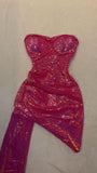 Sexy Sheath Strapless 18th Birthday Dress Sequin Homecoming Dresses Short Mini Party Dress HZ1024