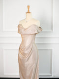 Pretty Mermaid Off The Shoulder Sequin Long Prom Dresses Party Evening Dress HZ1024