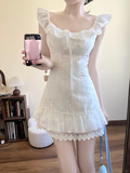 White Pretty A Line U Neck Satin Short Homecoming Dress 16th Birthday Outfits HZ1024