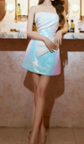 Elegant A Line Straps Sequin Birthday Dress Homecoming Dresses HZ1024
