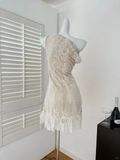 Vintage Mermaid One Shoulder Satin Lace Short Homecoming Dress 19th Birthday Outfits HZ1024