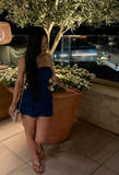 Charming A Line Strapless Satin Short Homecoming Dress 20th Birthday Outfits HZ1024
