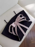 Unique A line Straps Satin Black Homecoming Dress 18th Birthday Outfits HZ1024