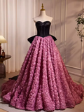 Fairytale A Line Sweetheart Sleeveless Lace Long Prom Dress HZ1024