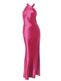 Sexy Mermaid High Neckline Long Prom Dress Wedding Guest Dresses HZ1024
