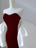 Sexy Mermaid Strapless Neckline Prom Dress HZ1024