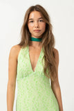 Modest A Line V Neckline Straps Green Long Prom Dresses Evening Dress HZ1024